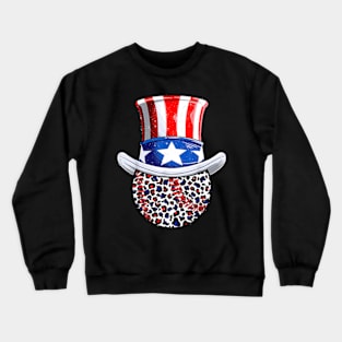 Baseball Lover 4th Of July Hat Funny Crewneck Sweatshirt